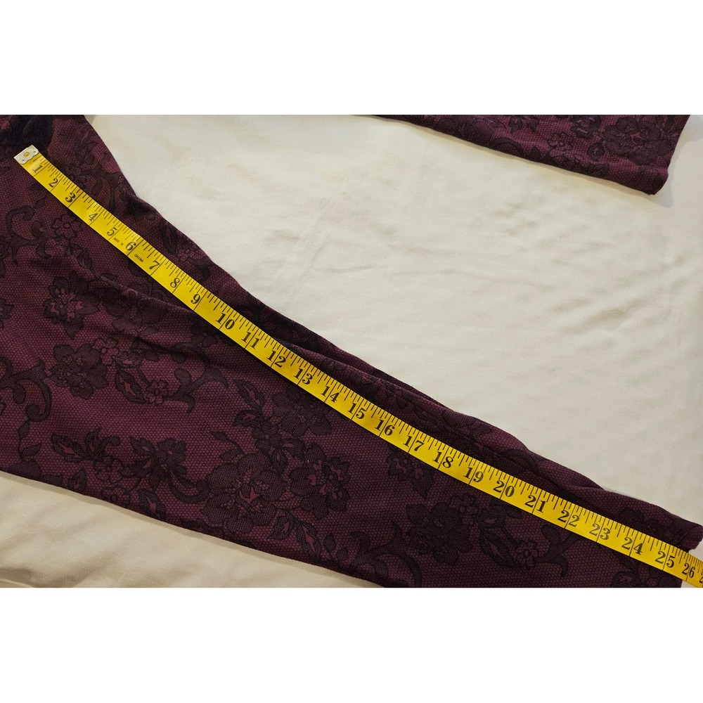 Torrid Bundle 2 Lot of 2 Pairs Floral Leggings Womens Plus Size 2 2X Comfy Cozy - Picture 7 of 10